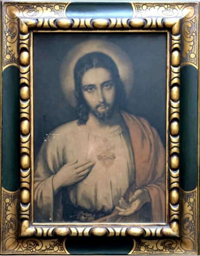 Sagrado Corazón De Jesús, Obra Enmarcada, Art Religioso, Imp