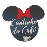 Placa Cantinho Do Café Minnie Mdf