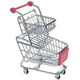 Carrito De Compras Pequeño De Dos Niveles, 4 X Jugu Cart