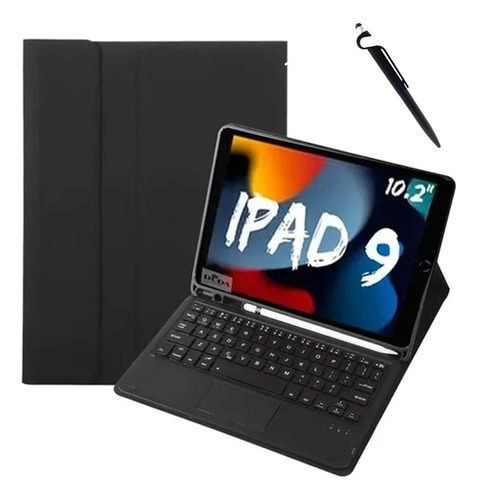 Capa Com Teclado Para iPad 7/8/9 10.2 Com Touchpad + Caneta