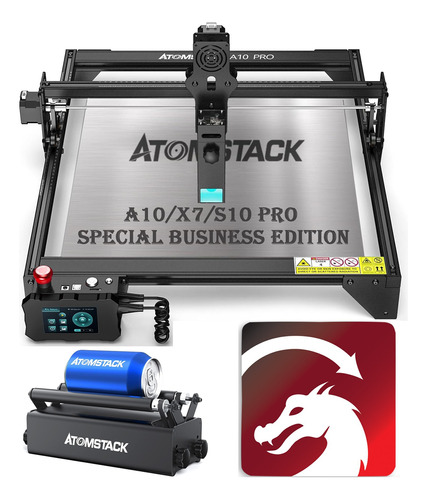 Atomstack A10 Pro Kit Grabador Láser 50w+lightburn+rodillos