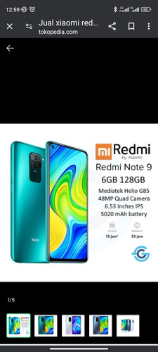 Celular Xioami Redmi Note 9