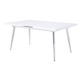 Acme Weizor - Mesa De Comedor En Color Blanco Brillante Y C.