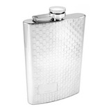 Petaca Acero Inox Jack Daniels Martilllada Cuadrille $um