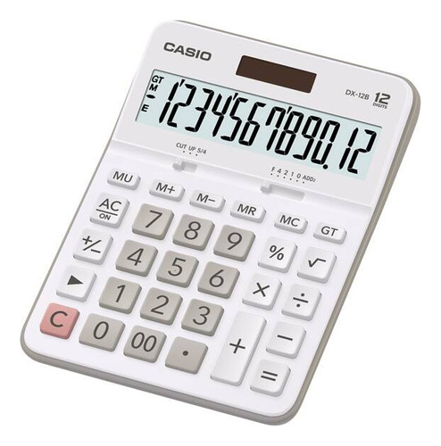Calculadora Escritorio Casio Dx-12b 12 Dig Caba Color Blanco