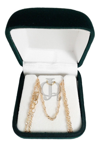 Cadena Oro 18k Singapur 3grs X 50cm Mujer Garantia Jr