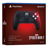 Mando Ps5 Dualsense Spider Man 2 Limited Edition Color Midnight Black