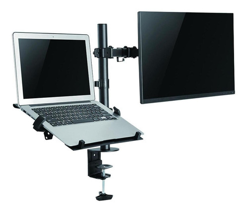 Brazo Soporte Doble Para 1 Portatil Y 1 Monitor