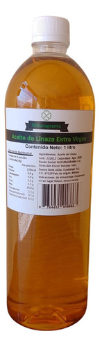 Aceite De Linaza Extra Virgen 1lt Prensado En Frio