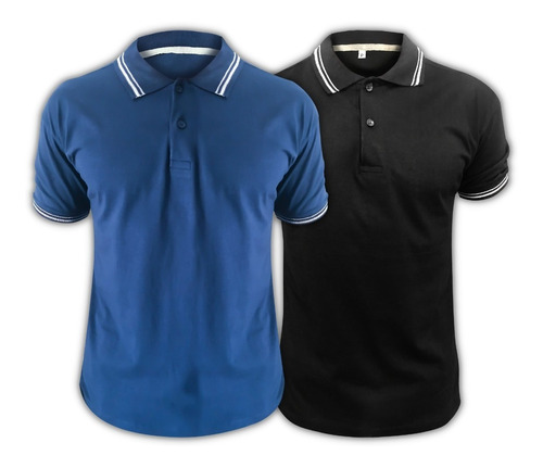 Kit 2 Camiseta Polo Masculina Algodão Camisa Blusa Premium