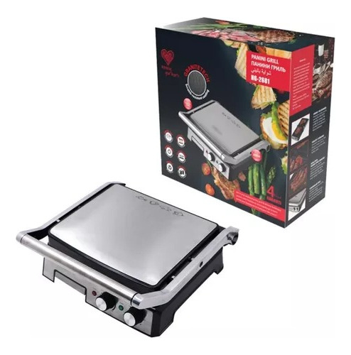 Asador Eléctrico Haeger Hg-2681 220v Metálico/negra