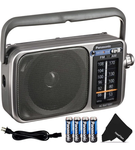 Panasonic Radio Portátil Fm Con Gran Acogida Indicador...