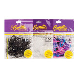 Kit 300 Elásticos Infantil Cabelo Mechas E Penteados Bonitta