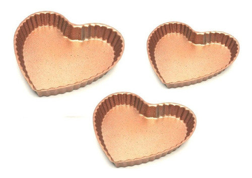 Pack 3 Molde Tartaleta Molde Corazon Moldes Tartaletas Fija