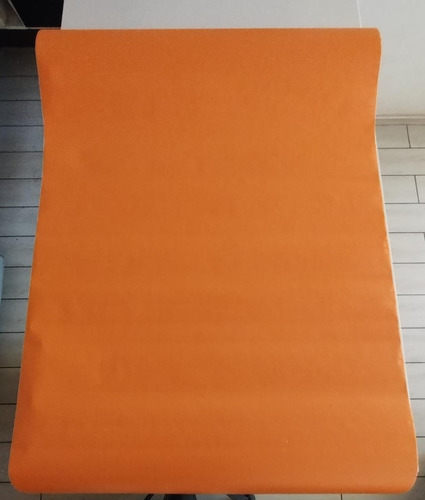 Papel Mural Naranja Texturizado Autoadhesivo 10mt X 60cm