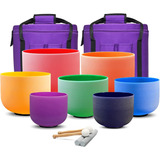 Cuencos Cvnc 7 Pcs 6-12'' De Color + Bolsa De Transporte