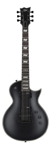 Guitarra Elétrica Ltd Ec Series Ec-256 De  Mogno Black Satin Com Diapasão De Jatobá Assado