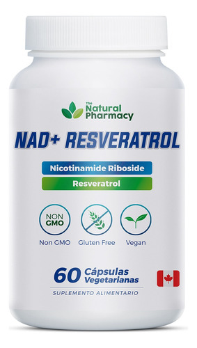 Nad+ 100 Mg Resveratrol 200 Mg 60 Días