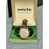 Reloj Haste Chronograph Militar Oro Gf Tri Compax 1950s
