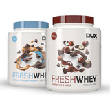 Combo Duo Fresh Whey Protein 3w 450g Sabores - Dux Nutrition Sabor Chocolate & Choco Com Pasta