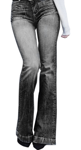 Jeans Micro Flare De Talle Alto, Jeans De Mujer