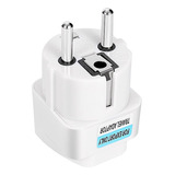 Adaptador Convertidor Enchufe Americano A Europeo Redondo X1