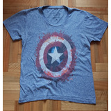 Remera Capitan America Rever Pass Edición Civil War 