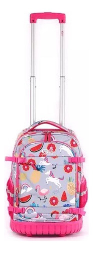 Mochila Con Carro Elf Unicornio 2 Divivisiones 6442a Pg