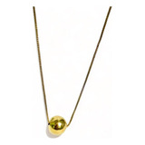 Gargantilha 40 Cm Chocker Feminina Banhada A Ouro 18k