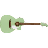 Guitarra Eletroacústica Fender Newporter Player Surf Green, Material De Escala, Nogueira, Orientação À Direita