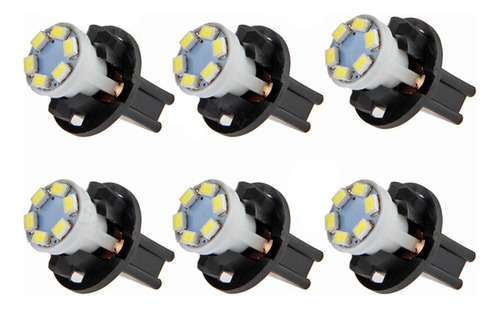 Paquete De 10 Bombillas Led Blancas T10 Para Panel De Instru