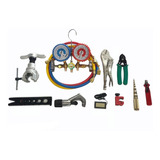 Kit Nº 3 Herramientas Refrigeracion Pestañadora Manifold