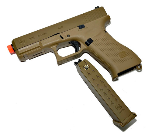 Pistola Glock 19 X Gbb Airsoft Cal. 6mm Coyote Con Gas