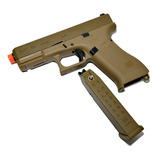 Pistola Glock 19 X Gbb Airsoft Cal. 6mm Coyote Con Gas