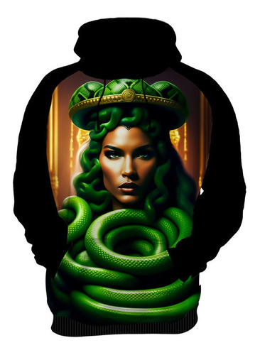 Blusa Moletom Cobra Serpente Escama Medusa Mitologia 2