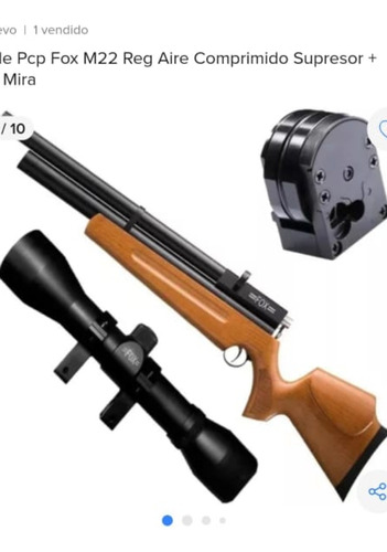 Rifle Pcp M22. Completo Con Inflador Y Papeles De Compra  Of