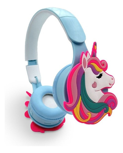 Audífonos De Diadema Ajustable De Unicornio Para Niños