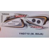 Juego De Calcos Yamaha Ybr 125 Ed Cod. Ynd 710 Moto Roja