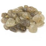 Quartzo Rutilado Pedra Natural Rolada 100g Semi Preciosa