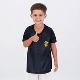 Camisa Flamengo Phase Infantil Preta