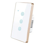 Tecla Luz Smart Zigbee 3 Canales Tapa Llave Domótica Pared