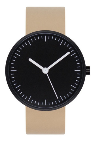 Reloj Pulsera A1 Negro & Beige Luumu / Diseño Argentino