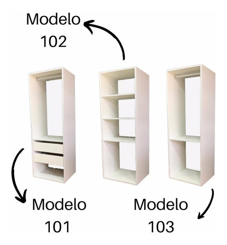 Interior De Placard Vestidor Modulado Por Torres Hot Sale 