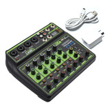 Consola Mixer Pro Bass Studio Link 8 Placa Sonido Usb Bt