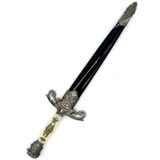 Punhal Cavalaria Cruzada Medieval - Adaga - Espada Branco