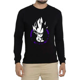 Polera De Algodon Manga Larga Dragon Ball Vegueta