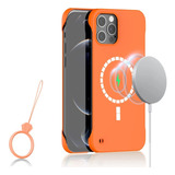 Funda Para iPhone 13 Pro Max - Naranja Magnetica Magsafe