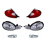 Faros Principales + Niebla + Calaveras Depo Neon 2000 A 2002