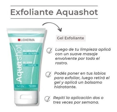 Exfoliante Lidherma Aquashot 90gr