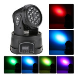 Mini Moving Head Wash 18 Quadrileds Rgb Iluminação Dj